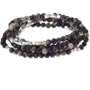 Stone Wrap Black Network Agate - Stone of Inner Stability